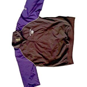 Kansas State Wildcats Gear For Sports Pullover Windbreaker Jacket M Black & Purp